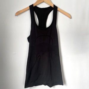 lululemon swiftly tank black size 4
